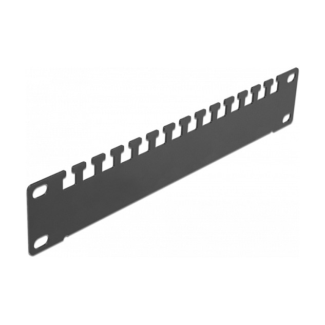 DeLOCK Riel de soporte de cables de 10″ 1U negro DeLOCK Riel de soporte de cables de 10″ 1U negro