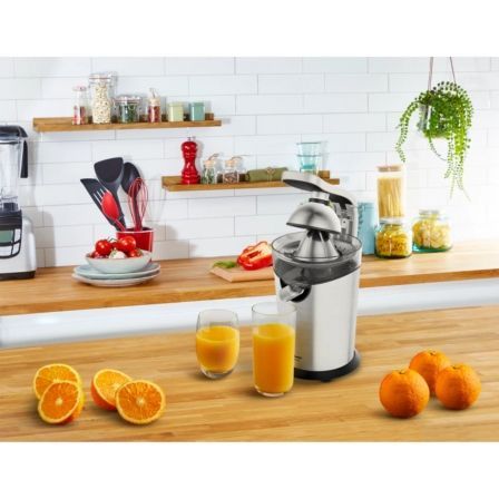 Moulinex PC700D10 Exprimidor Vitapress Pro Eléctrico 300W con Palanca de Presión Acero Inoxidable y Sistema Antigoteo