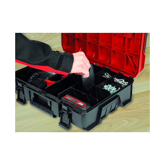 Einhell Maletín de sistema E-Case S-F con 2 revestimientos de espuma (negro/rojo) Einhell Maletín de sistema E-Case S-F con 2 revestimientos de espuma (negro/rojo)