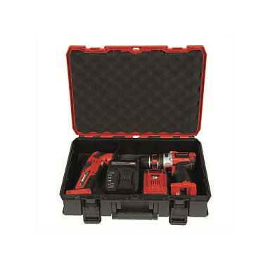 Einhell Maletín de sistema E-Case S-F con 2 revestimientos de espuma (negro/rojo) Einhell Maletín de sistema E-Case S-F con 2 revestimientos de espuma (negro/rojo)