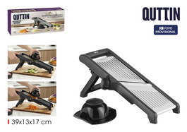 Inde Mandolina Ajustable de Cocina, 3 Funciones de Corte, Acero Inoxidable, Dimensiones 41.1 x 17.6 x 8.1 cm (6 Unidades)