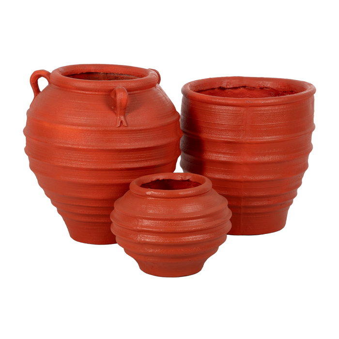 Macetero Terracota Resina Decoración 40 X 40 X 30 cm