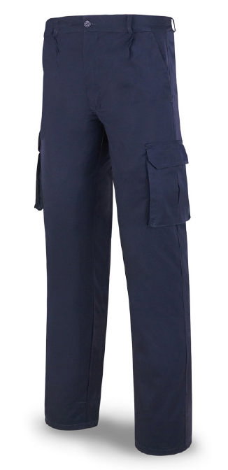 Pantalones de Algodón Azul Marino Pantalones de Algodón Azul Marino