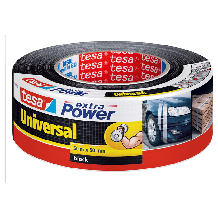 Tesa Cinta Americana Extra Power Universal Negra 50 mm x 50 m Tesa Cinta Americana Extra Power Universal Negra 50 mm x 50 m