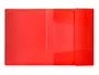Liderpapel Carpeta con Gomas Tres Solapas Polipropileno DIN A4 Rojo Translúcido