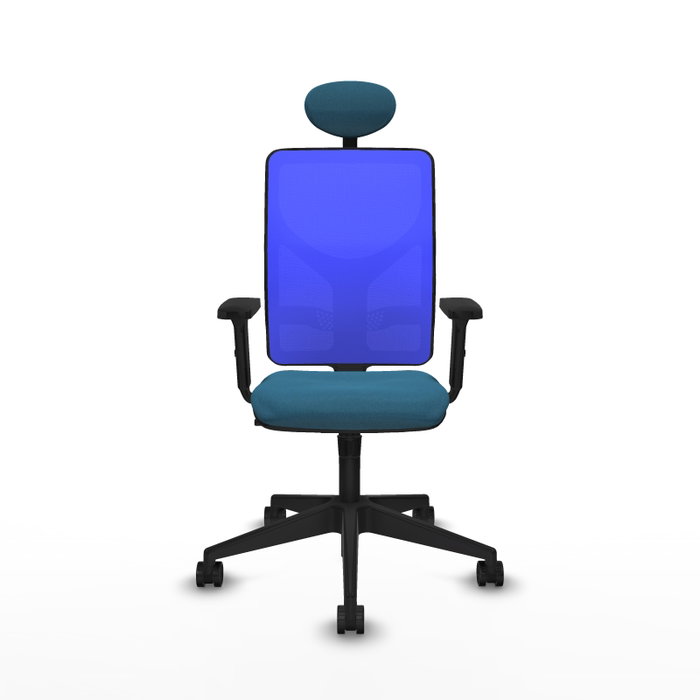 PIQUERAS Y CRESPO Silla de oficina Motilla con mecanismo Sincro, Verde petróleo y Azul PIQUERAS Y CRESPO Silla de oficina Motilla con mecanismo Sincro, Verde petróleo y Azul
