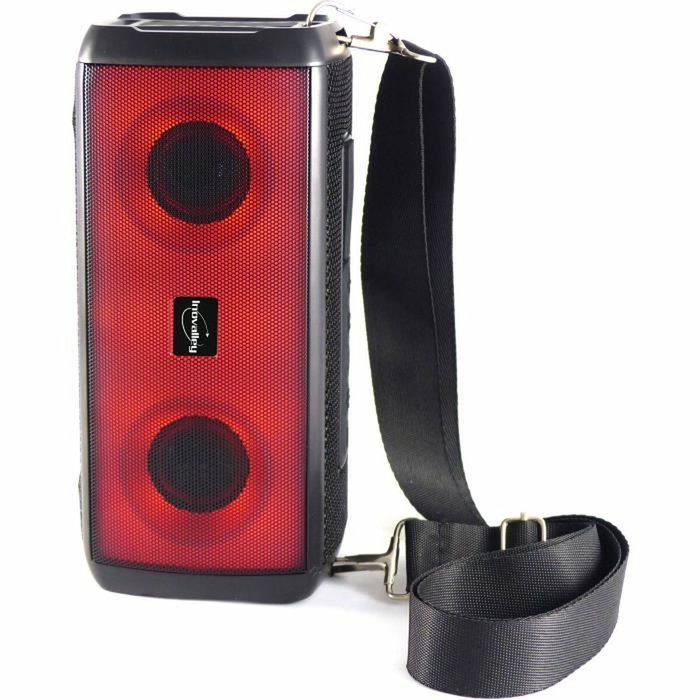 Inovalley Altavoz luminoso Bluetooth HP345-B 10W con LEDs