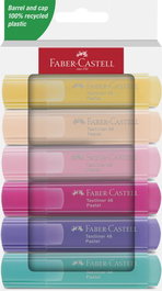 Marcador Fluor Faber-Castell Textliner 46 Pastel Estuche De 6