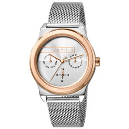 Esprit ES1L077M0085 Reloj Analógico de Mujer en Acero Plateado