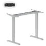 EQUIP Estructura de escritorio elevable eléctrica Dual Motor 125kg Gris