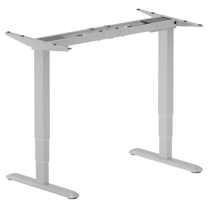 EQUIP Estructura de escritorio ajustable con doble motor eléctrico, Gris EQUIP Estructura de escritorio ajustable con doble motor eléctrico, Gris