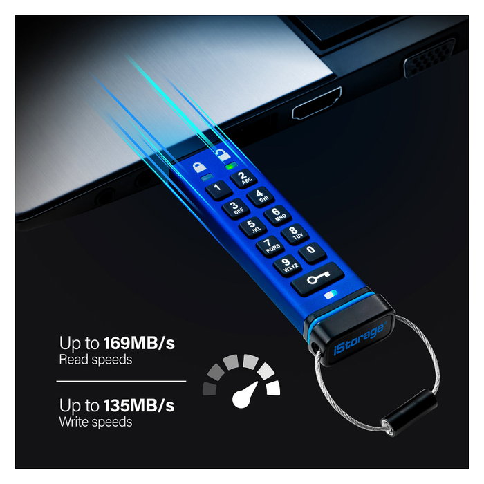 iStorage datAshur Pro 16 GB Azul