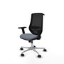 PIQUERAS Y CRESPO Silla de oficina Mardos con Mecanismo Sincro, Gris y Negro