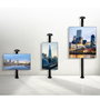 B-Tech BT7831 Soporte de montaje en pared para postes de 50 mm, Negro