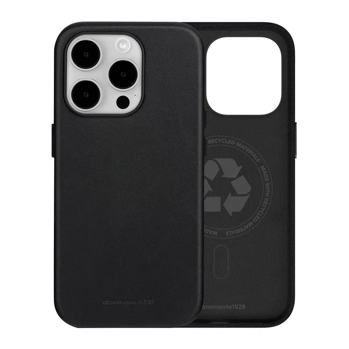 DBRAMANTE1928 Roskilde Funda con MagSafe Compatible con iPhone 15 Pro Max - Color Negro