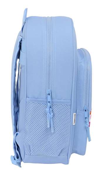 Mochila Escolar Smiley Joyful Azul Multicolor 32 x 38 x 12 cm