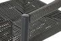 DKD Home Decor Silla de Aluminio y Ratán Negro