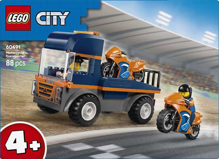LEGO City Camión Transporte de Motos - Juego de Construcción para Niños +6 Años