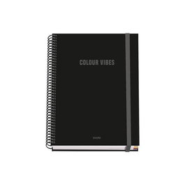 Bloc Dohe Colour Vibes Micro.Tapa Extra A5 100H 90Gr Cuadric.5X5 Negro