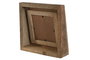 DKD Home Decor Marco de Foto 10x10 Natural Mango y Cristal 19.5 x 5.5 x 19.5 cm