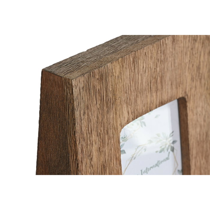 DKD Home Decor Marco de Fotos 10x10 Mango y Cristal Natural