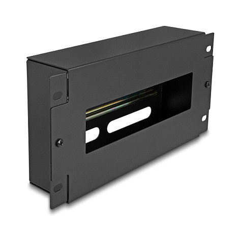 DeLOCK 67320 Tira de Recubrimiento de Protección 3 HE, Metal Negro, Ancho 133 mm x Profundidad 254 mm x Altura 114 mm DeLOCK 67320 Tira de Recubrimiento de Protección 3 HE, Metal Negro, Ancho 133 mm x Profundidad 254 mm x Altura 114 mm