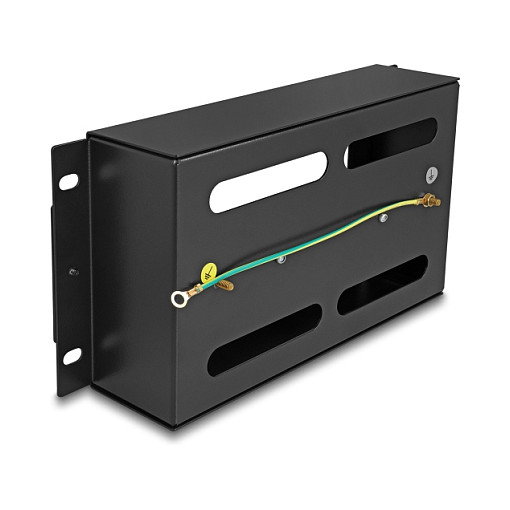 DeLOCK 67320 Tira de Recubrimiento de Protección 3 HE, Metal Negro, Ancho 133 mm x Profundidad 254 mm x Altura 114 mm DeLOCK 67320 Tira de Recubrimiento de Protección 3 HE, Metal Negro, Ancho 133 mm x Profundidad 254 mm x Altura 114 mm