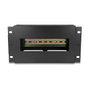 DeLOCK 67320 Tira de Recubrimiento de Protección 3 HE, Metal Negro, Ancho 133 mm x Profundidad 254 mm x Altura 114 mm