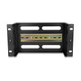DeLOCK 67320 Tira de Recubrimiento de Protección 3 HE, Metal Negro, Ancho 133 mm x Profundidad 254 mm x Altura 114 mm