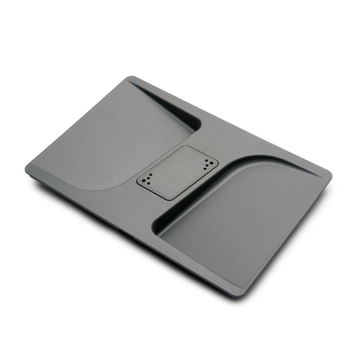 Emuca Contenedores para cajón de cocina Recycle con tapa anti olores, Altura 216mm, 2x12litros, 2x6litros, Plástico gris antracita