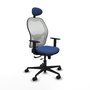 PIQUERAS Y CRESPO Silla de oficina Jorquera Azul marino y Blanco