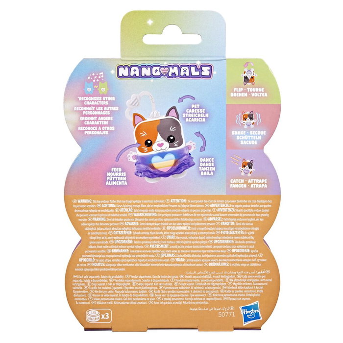 Hasbro Nano-mals Purrnelope el gatito tricolor