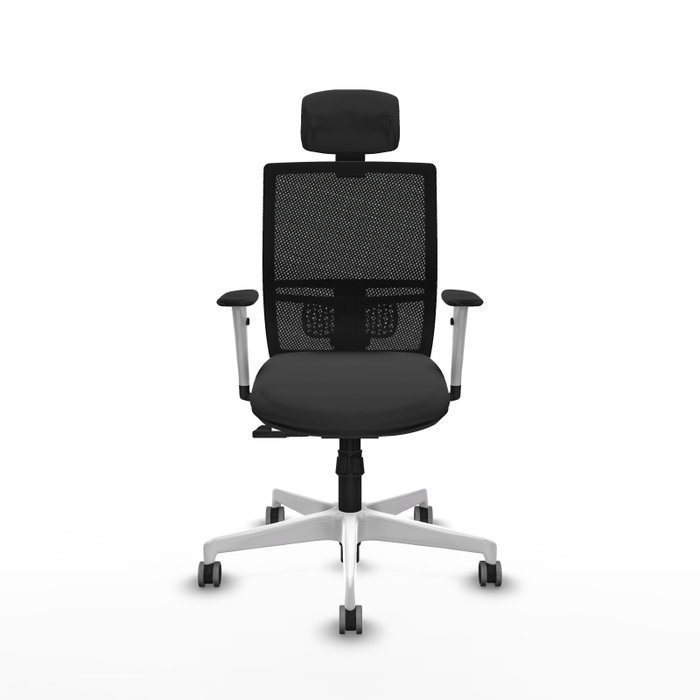 PIQUERAS Y CRESPO Silla de oficina Yunquera con mecanismo Sincro, Gris oscuro y Negro PIQUERAS Y CRESPO Silla de oficina Yunquera con mecanismo Sincro, Gris oscuro y Negro