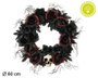 Atosa Corona Decorativa Halloween con Luz de 60 cm Diseño Tenebroso
