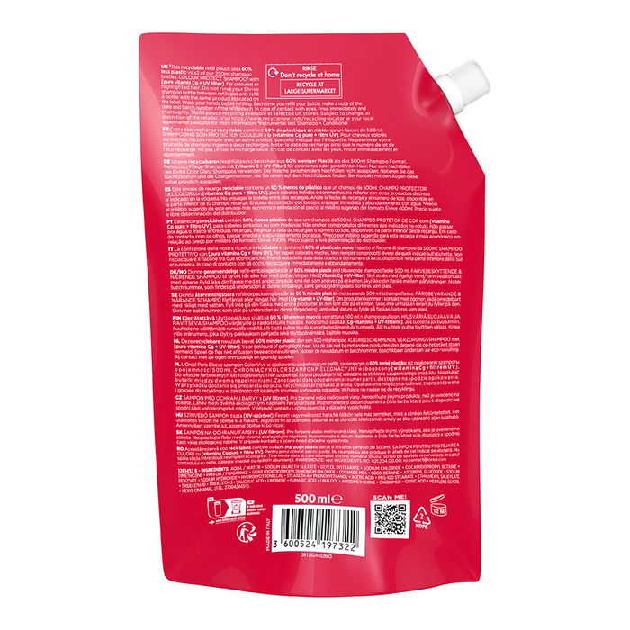 L'Oréal Paris Elvive Color-Vive Champú Protector Recarga Eco Pack 500 ml