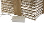 DKD Home Decor Set de Regalo 3 LED Ratán Blanco 25x25x25 cm