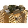 DKD Home Decor Set de Regalo 3 LED Ratán Blanco 25x25x25 cm