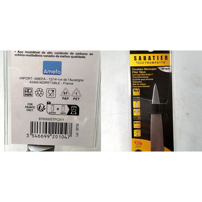 Sabatier Cuchillo Chef Origin 20CM Acero