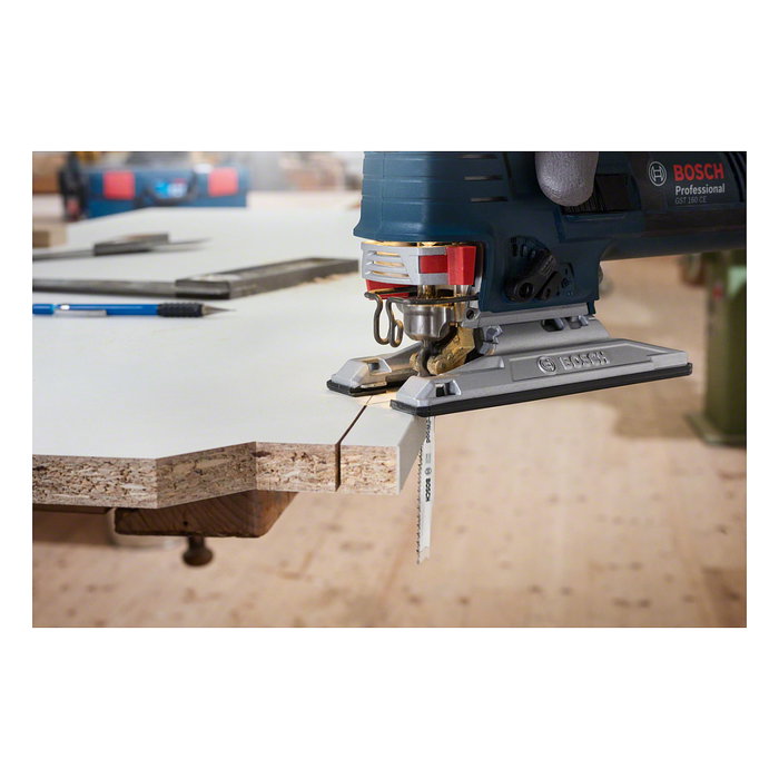 Bosch 2608630030 Hoja de Sierra de Vaivén T 101 B, 1 Pieza, Acero de Alto Carbono (HCS) para Aglomerado, Plástico y Maderas