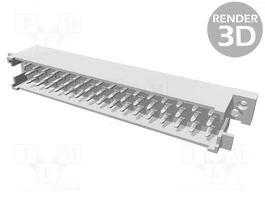 HARTING Conector DIN 41612 Macho 32 Pines Recto THT 6A