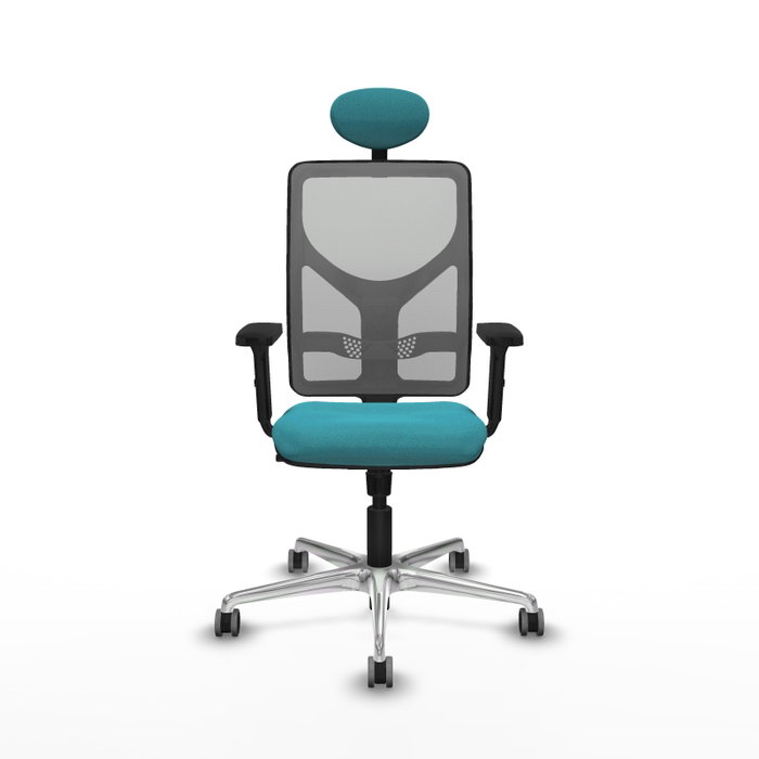 PIQUERAS Y CRESPO Silla de oficina Motilla con mecanismo Sincro, Turquesa y Gris PIQUERAS Y CRESPO Silla de oficina Motilla con mecanismo Sincro, Turquesa y Gris