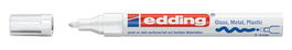 Marcador T.Opaca Perm. Edding  750 Conico Blanco (Set de 10)
