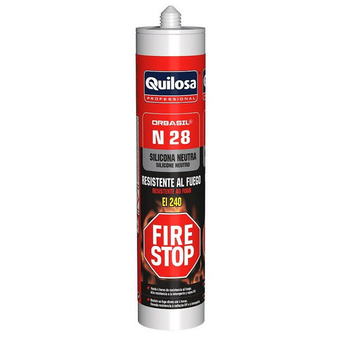 Quilosa RF-240 Silicona Neutra Fire-Stop 300Ml Quilosa RF-240 Silicona Neutra Fire-Stop 300Ml