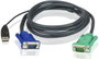 Aten 2L5203U Cable KVM para vídeo, teclado y ratón, 3 m, Negro