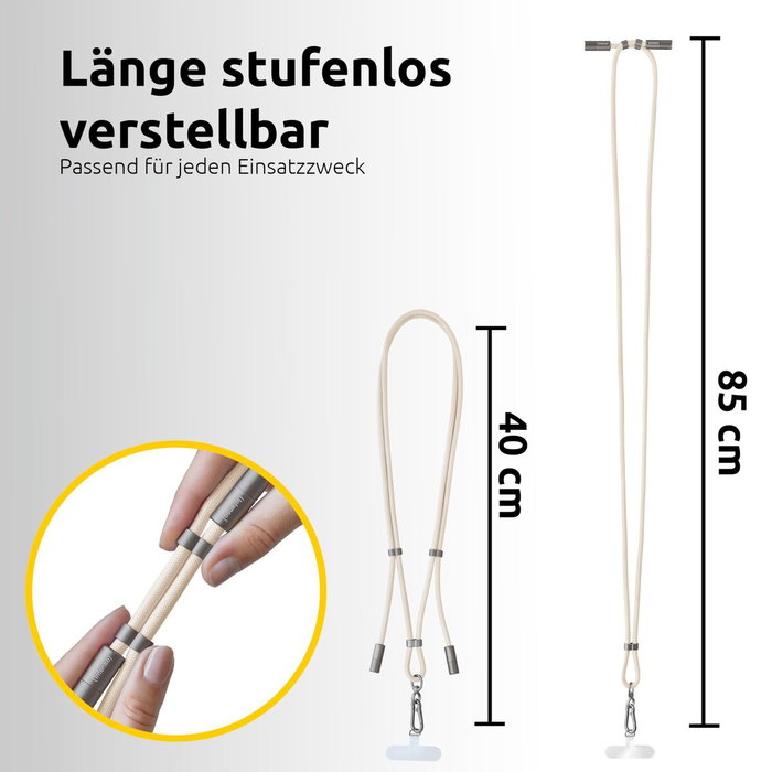 Intenso Cable USB-C a USB-C Lanyard 1,65m Beige 7991001