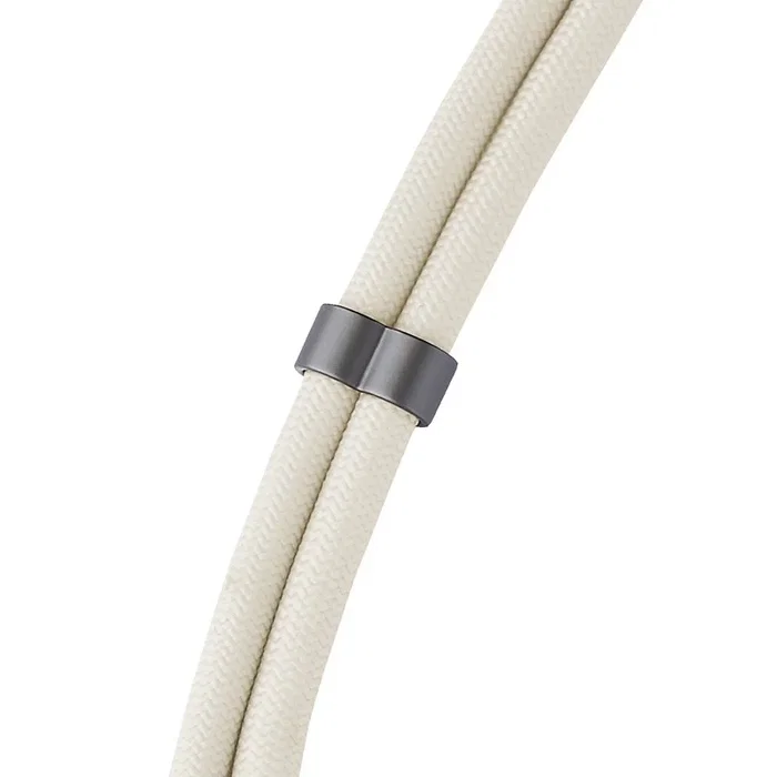 Intenso Cable USB-C a USB-C 2-en-1 Collar de Carga Rápida 60W PD 3.0 QC 4.0 Largo 1.65m Color Beige con Lanyard y Soporte 7991001