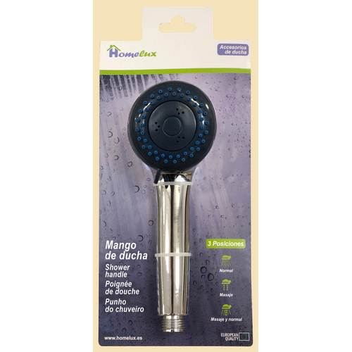 Homelux Mango de Ducha ABS Cromado Ø6,5cm 3 Posiciones Homelux Mango de Ducha ABS Cromado Ø6,5cm 3 Posiciones