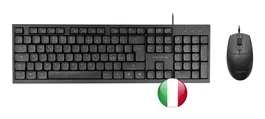 Tacens Anima ACP02IT Combo de Teclado y Ratón QWERTY Italiano Negro