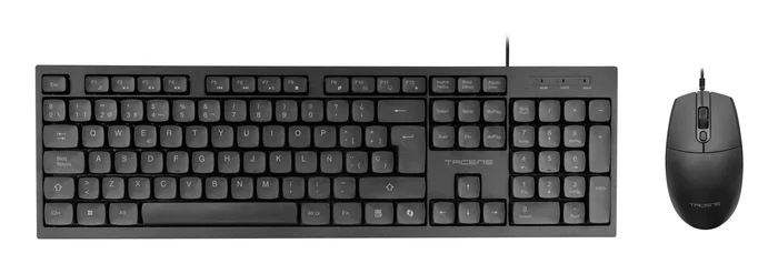 Tacens Anima ACP02IT Combo de Teclado Multimedia Italiano y Ratón Óptico