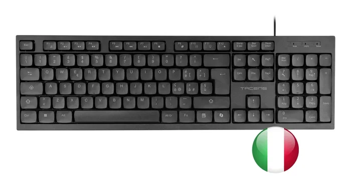 Tacens Anima ACP02IT Combo de Teclado Multimedia Italiano y Ratón Óptico